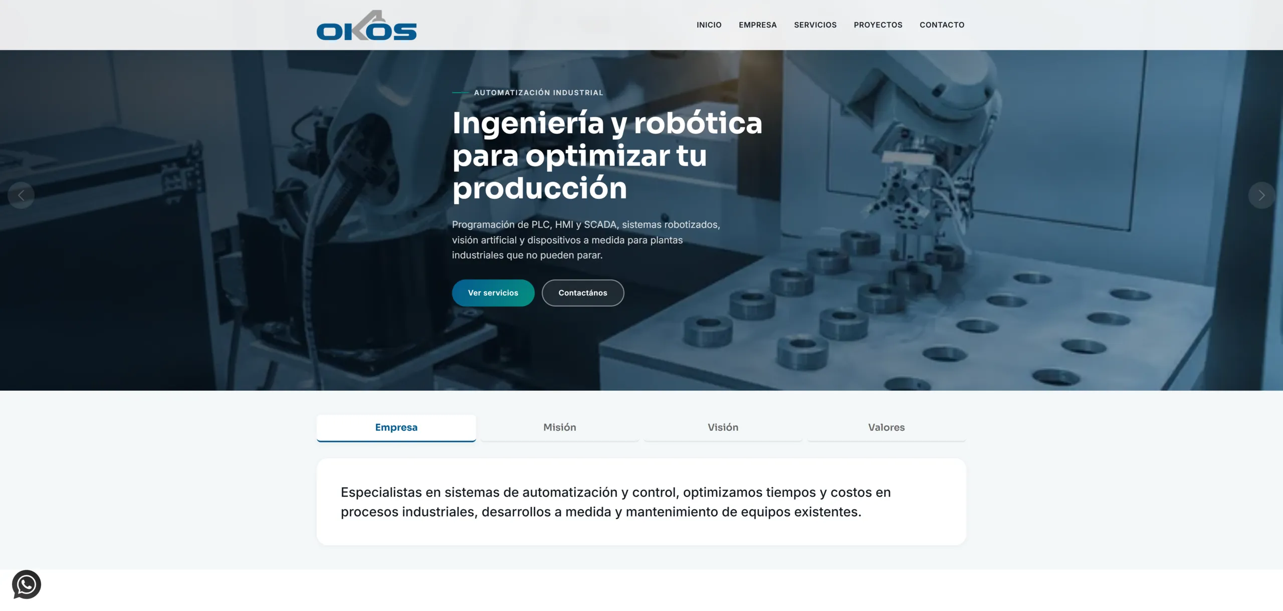 OKOS — sitio web
